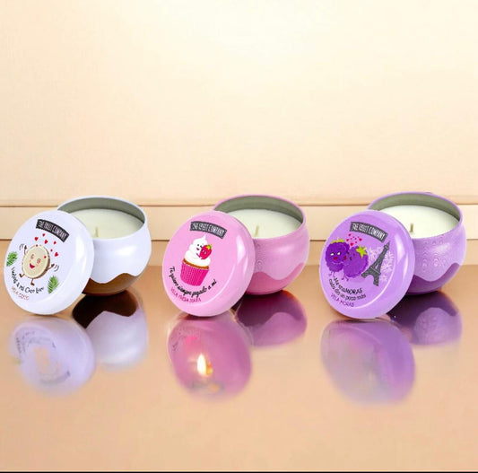 Bougies Cire Végétale – The Fruit Company (150g)